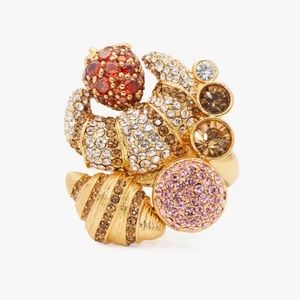 Kate Spade Patisserie Statement Cocktail Ring Size 7